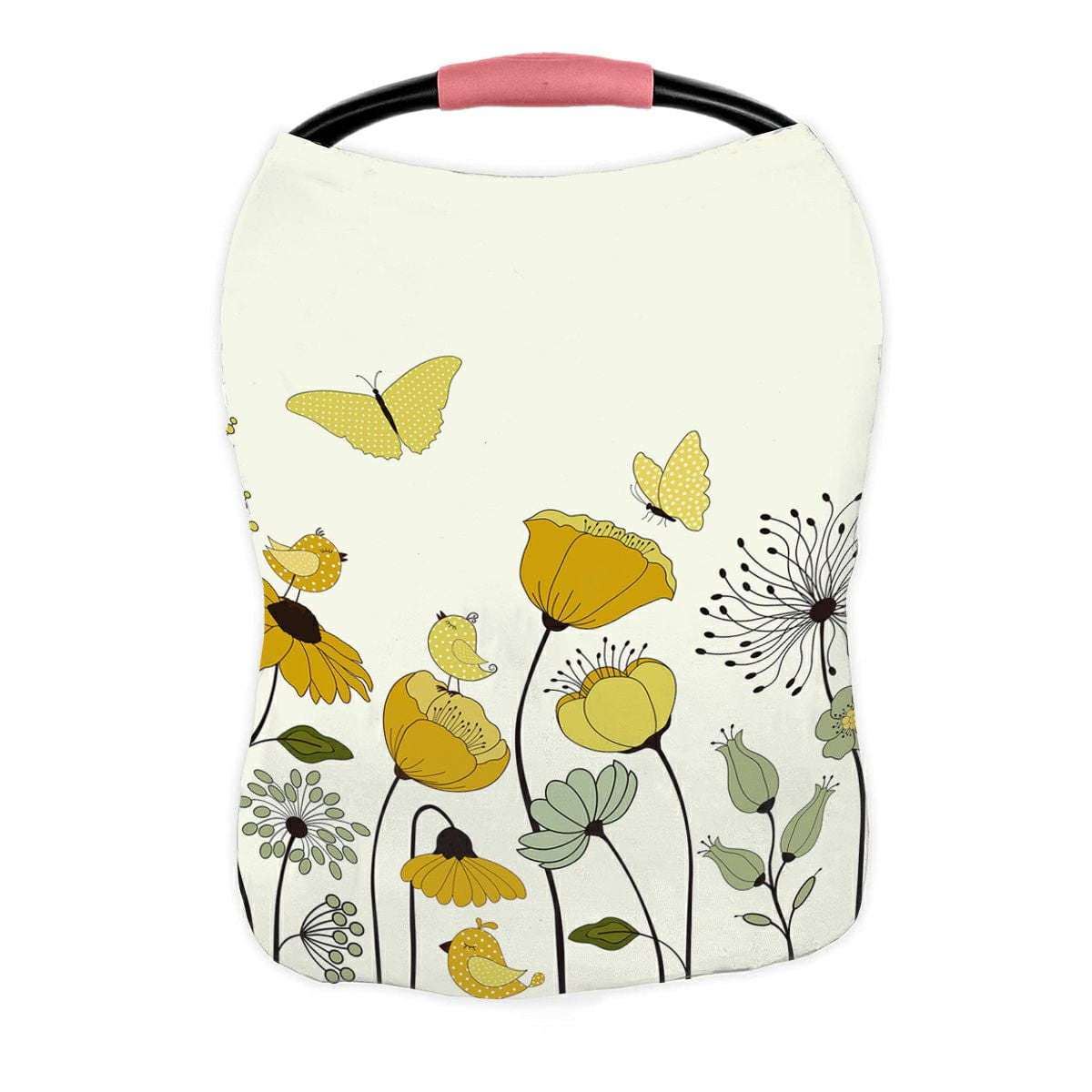 ABPHQTO Floral Bird Butterflies Nursing Cover Baby Breastfeeding Infant