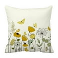 thumbnail image 1 of ABPHQTO Floral Bird Butterflies Pillow Case Pillow Cover Pillow Protector Two Sides For Couch Bed 20x20 Inch, 1 of 1