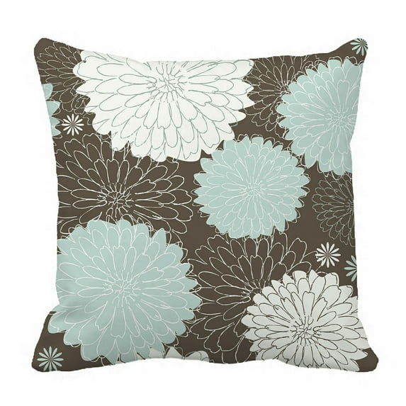 ABPHQTO Floral Pattern Pillow Case Pillow Cover Pillow Protector Two Sides For Couch Bed 16x16 Inch