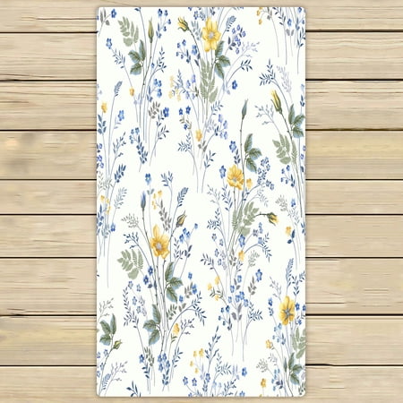 ABPHQTO Floral Roses On White Background Towels Beach Bath Pool Sprot Travel Hand Spa Towel 30x56 Inch