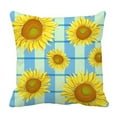 thumbnail image 1 of ABPHQTO Floral Sunflowers Pillow Case Pillow Cover Pillow Protector Two Sides For Couch Bed 18x18 Inch, 1 of 1