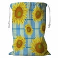 thumbnail image 1 of ABPHQTO Floral Sunflowers Storage Basket Laundry Bag with Drawstring 18x24 Inch, 1 of 3