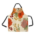 thumbnail image 1 of ABPHQTO Flower Floral Texture Apron Home Kitchen Apron with Pockets, 1 of 1