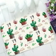 thumbnail image 1 of ABPHQTO Flower Pots Leaves Doormat Entrance Rug Area Rug Floor Mat Home Decor 23.5x16.7 Inch, 1 of 1