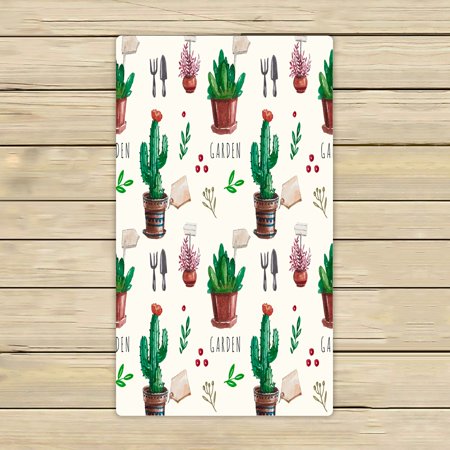 ABPHQTO Flower Pots Leaves Towels,Beach Bath Pool Sprot Travel Hand Spa Towel 16x28 Inch