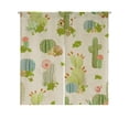 thumbnail image 1 of ABPHQTO Flowers Cactus And Succulents Japanese Noren Curtain Doorway Door Window Treatment Curtains Cotton Linen Curtain 85x90 cm, 1 of 1