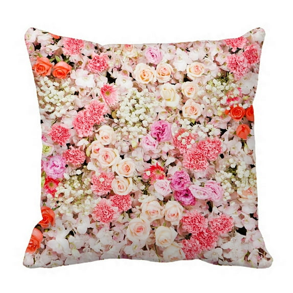 ABPHQTO Flowers For Wedding Scene Pillow Case Pillow Cover Pillow Protector Two Sides For Couch Bed 20x20 Inch