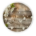 thumbnail image 1 of ABPHQTO Flowers On Wooden Beach Towel Beach Blanket with Tassels Beach Throw Towel Yoga Mat Picnic Blanket, 1 of 1