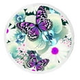 thumbnail image 1 of ABPHQTO Flowers Orchid Butterfly Beach Towel Beach Blanket with Tassels Beach Throw Towel Yoga Mat Picnic Blanket, 1 of 1