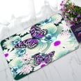 thumbnail image 1 of ABPHQTO Flowers Orchid Butterfly Doormat Entrance Rug Area Rug Floor Mat Home Decor 30x18 Inch, 1 of 1