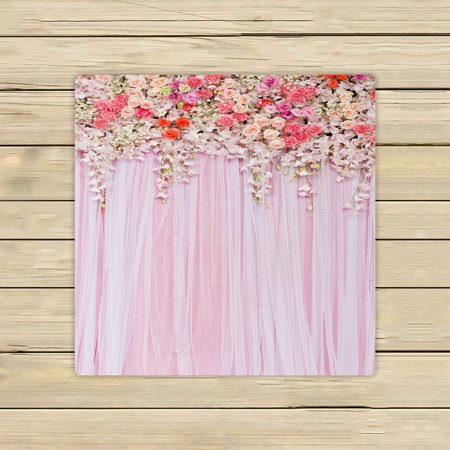 ABPHQTO Flowers Wedding Scene Towels Beach Bath Pool Sprot Travel Hand Spa Towel 13x13 Inch