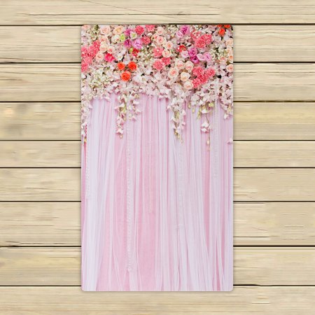 ABPHQTO Flowers Wedding Scene Towels Beach Bath Pool Sprot Travel Hand Spa Towel 16x28 Inch