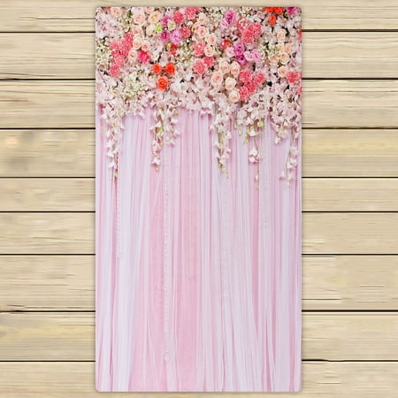 ABPHQTO Flowers Wedding Scene Towels Beach Bath Pool Sprot Travel Hand Spa Towel 30x56 Inch