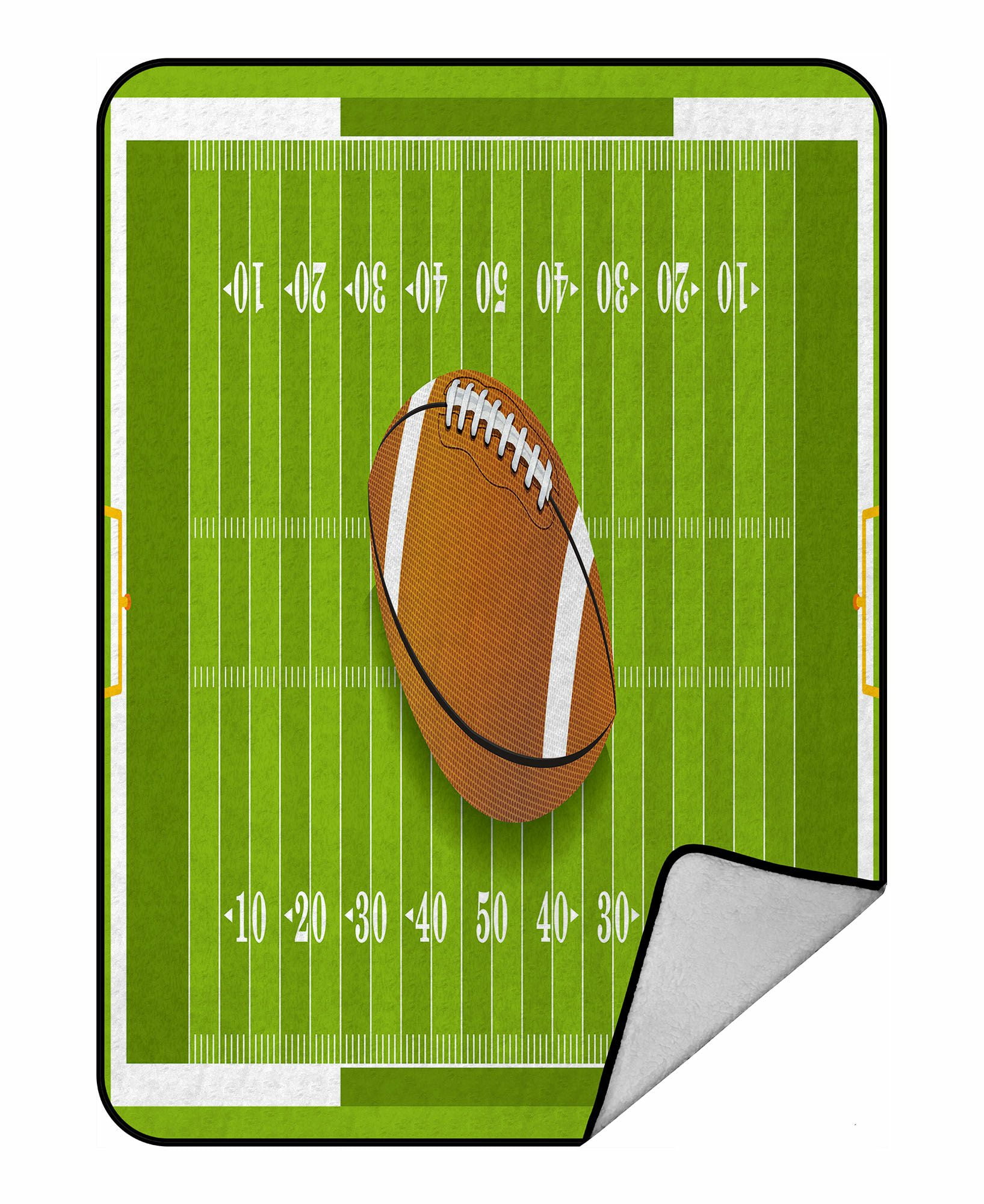 Football Field Fleece Blanket