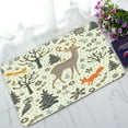 thumbnail image 1 of ABPHQTO Forest Owl Deer Fox Squirrel Birds Trees Flowers Doormat Entrance Rug Area Rug Floor Mat Home Decor 30x18 Inch, 1 of 1