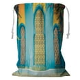 thumbnail image 1 of ABPHQTO Fountain Morocco Vintage Filter Storage Basket Laundry Bag with Drawstring 24x32 Inch, 1 of 3