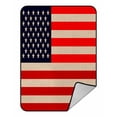 thumbnail image 1 of ABPHQTO Fourth Of July Independence Day Fleece Blanket Fleece Back Throw Blanket 58x80 inch, 1 of 1