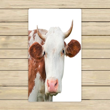 ABPHQTO Funny Cow Looking At The Camera Towels,Beach Bath Pool Sprot Travel Hand Spa Towel 16x28 Inch