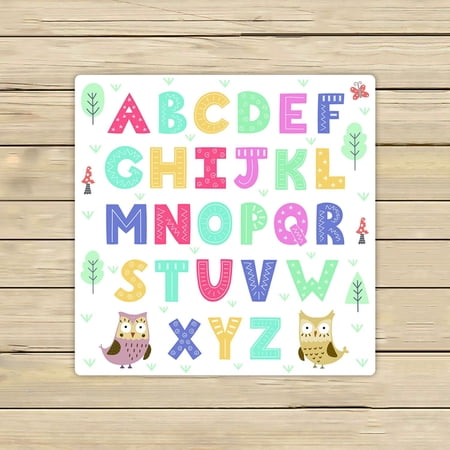 ABPHQTO Funny Forest Alphabet Towels,Beach Bath Pool Sprot Travel Hand Spa Towel 13x13 Inch