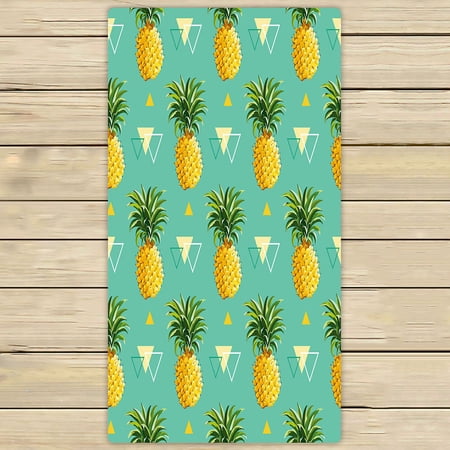 ABPHQTO Geometric Pineapple Towels,Beach Bath Pool Sprot Travel Hand Spa Towel 30x56 Inch
