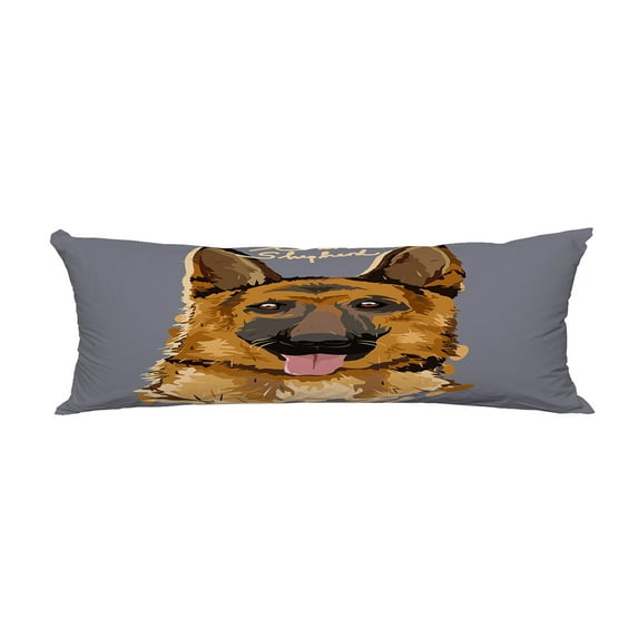 ABPHQTO German Shepherd Painting Poster Body Pillow Covers Pillow Case Protector Pillowcase 20x60 Inch