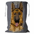 thumbnail image 1 of ABPHQTO German Shepherd Painting Poster Storage Basket Laundry Bag with Drawstring 24x32 Inch, 1 of 3
