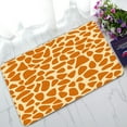 thumbnail image 1 of ABPHQTO Giraffe Skin Orange And Yellow Spots Safari Zoo Jungle Doormat Entrance Rug Area Rug Floor Mat Home Decor 30x18 Inch, 1 of 1