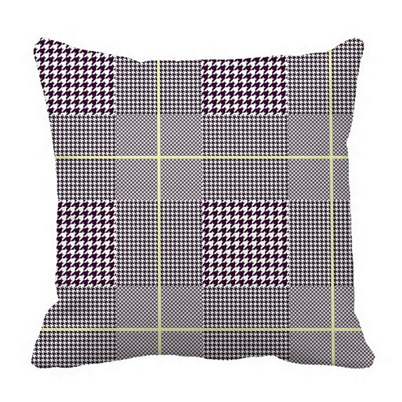 ABPHQTO Glen Plaid Pattern Pillow Case Pillow Cover Pillow Protector Two Sides For Couch Bed 20x20 Inch
