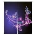 thumbnail image 1 of ABPHQTO Glowing Butterflies And Stars Japanese Noren Curtain Doorway Door Window Treatment Curtains Cotton Linen Curtain 105x120 cm, 1 of 1