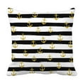 thumbnail image 1 of ABPHQTO Gold Glittering Confetti Stripe Pillow Case Pillow Cover Pillow Protector Two Sides For Couch Bed 18x18 Inch, 1 of 1