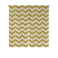 thumbnail image 1 of ABPHQTO Gold Zigzag Glitter Textured Stripes Japanese Noren Curtain Doorway Door Window Treatment Curtains Cotton Linen Curtain 85x150 cm, 1 of 1