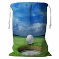 thumbnail image 1 of ABPHQTO Golf Ball On Dark Storage Basket Laundry Bag with Drawstring 24x32 Inch, 1 of 3
