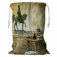 thumbnail image 1 of ABPHQTO Great Italian Landmarks Series Storage Basket Laundry Bag with Drawstring 18x24 Inch, 1 of 3