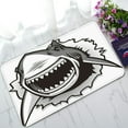 thumbnail image 1 of ABPHQTO Great White Shark Ripping With Opened Mouth Doormat Entrance Rug Area Rug Floor Mat Home Decor 23.5x16.7 Inch, 1 of 1