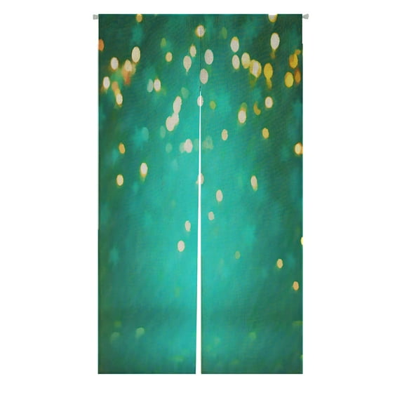 ABPHQTO Green Art Abstract Design Beautiful Japanese Noren Curtain Doorway Door Window Treatment Curtains Cotton Linen Curtain 85x150 cm