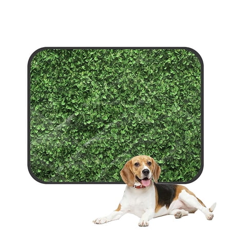 ABPHQTO Green Box Hedge With Green Leaves Pet Dog Cat Bed Pee Pads Mat Cushion Potty Dogs Blankets Crate Bed Kennel 28x36 inch