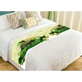thumbnail image 1 of ABPHQTO Green Clover Card Clover Cauldron Gold Bed Runner Bedding Scarf Bed Decoration 20x95 inch, 1 of 1