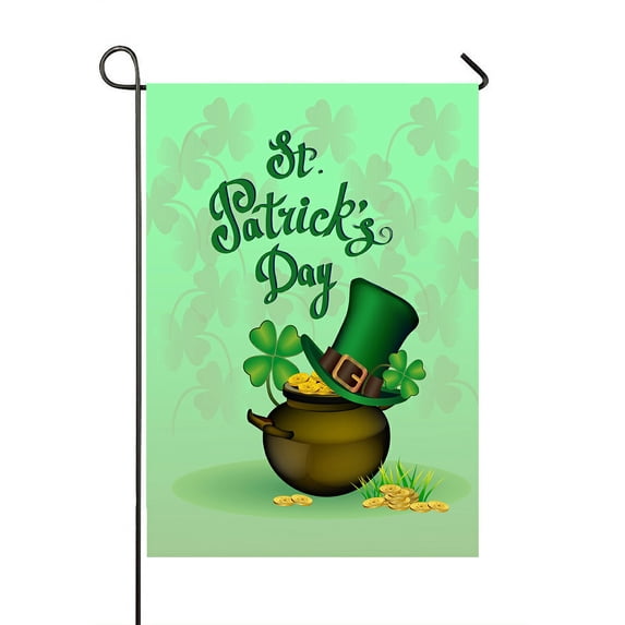 ABPHQTO Green Clover Home Outdoor Garden Flag House Banner Size 28x40 Inch