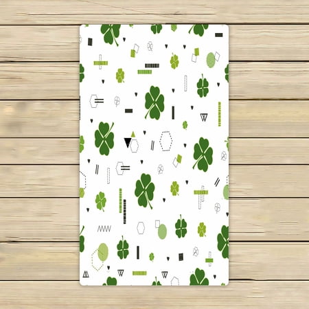 ABPHQTO Green Clover Towels,Beach Bath Pool Sprot Travel Hand Spa Towel 16x28 Inch