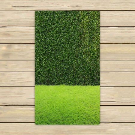 ABPHQTO Green Grass Hedge Towels Beach Bath Pool Sprot Travel Hand Spa Towel 16x28 Inch