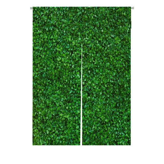 ABPHQTO Green Leaf Japanese Noren Curtain Doorway Door Window Treatment Curtains Cotton Linen Curtain 85x120 cm