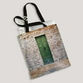 thumbnail image 1 of ABPHQTO Green Wooden Door On Brick Wall Canvas Bag Reusable Tote Grocery Shopping Bags Tote Bag 14x16 inch, 1 of 2