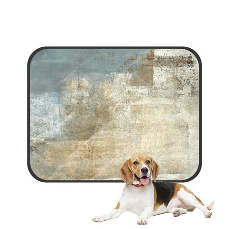ABPHQTO Grey Beige Art Painting Pet Dog Cat Bed Pee Pads Mat Cushion Potty Dogsblankets Crate Bed Kennel 36x48 inch