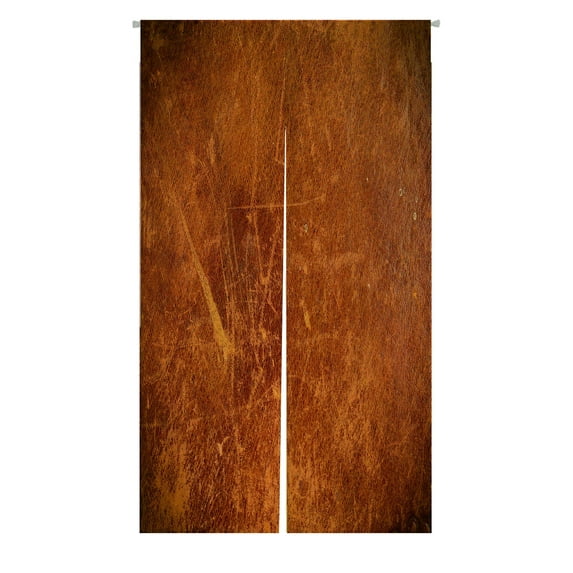 ABPHQTO Grunge Old Leather Texture Dark Edges Japanese Noren Curtain Doorway Door Window Treatment Curtains Cotton Linen Curtain 85x150 cm