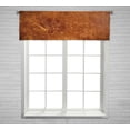 thumbnail image 1 of ABPHQTO Grunge Old Leather Texture Dark Edges Window Curtain Valance Rod Pocke 54x18 Inch, 1 of 1