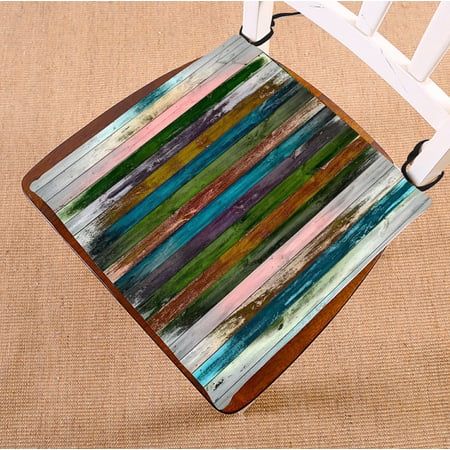 ABPHQTO Grungy Wood Chair Pad Seat Cushion Chair Cushion Floor Cushion Two Sides Printing 16x16 Inch