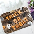 thumbnail image 1 of ABPHQTO Halloween Gingerbread Cookies Brown Wooden Table Doormat Entrance Rug Area Rug Floor Mat Home Decor 23.5x16.7 Inch, 1 of 1