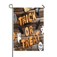 thumbnail image 1 of ABPHQTO Halloween Gingerbread Cookies Brown Wooden Table Home Outdoor Garden Flag House Banner Size 28x40 Inch, 1 of 1