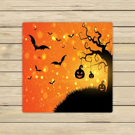 ABPHQTO Halloween Pumpkins Bats Towels,Beach Bath Pool Sprot Travel Hand Spa Towel 13x13 Inch