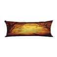 thumbnail image 1 of ABPHQTO Halloween Spooky Forest Full Moon Wooden Table Body Pillow Covers Pillow Case Protector Pillowcase 20x60 Inch, 1 of 1